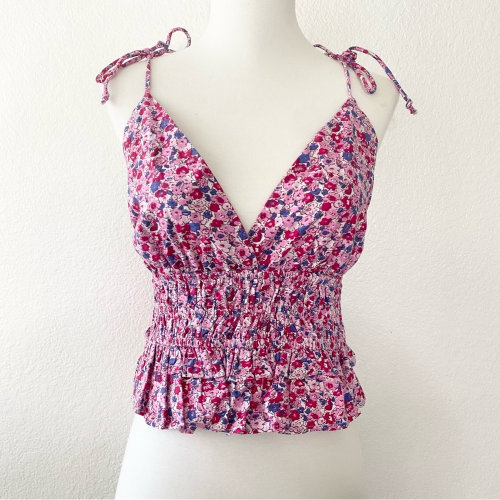 SIM & SAM Floral Print Top